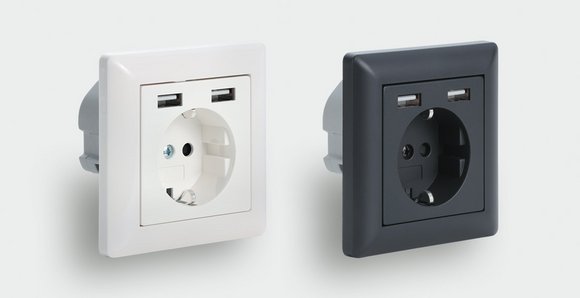 100 % bahntaugliche 230 V Steckdose mit zwei integrierten USB-Ladeports - Lütze Transportation GmbH