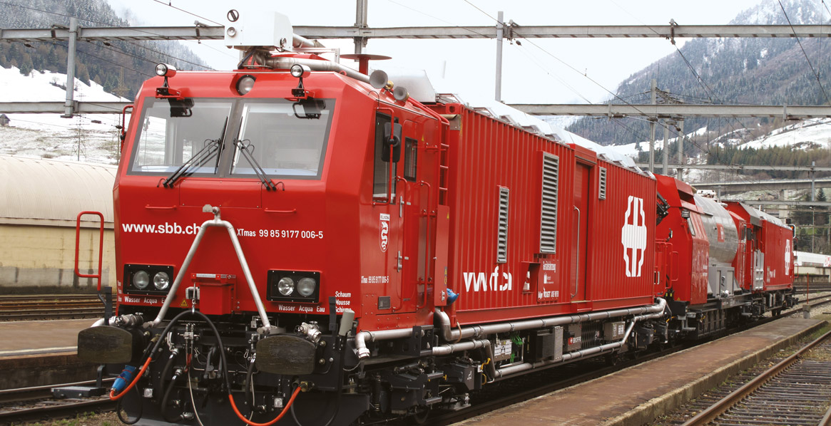 Windhoff Lösch- und Rettungszug mit DIORAIL PC2 Steuerung - Lütze Transportation GmbH