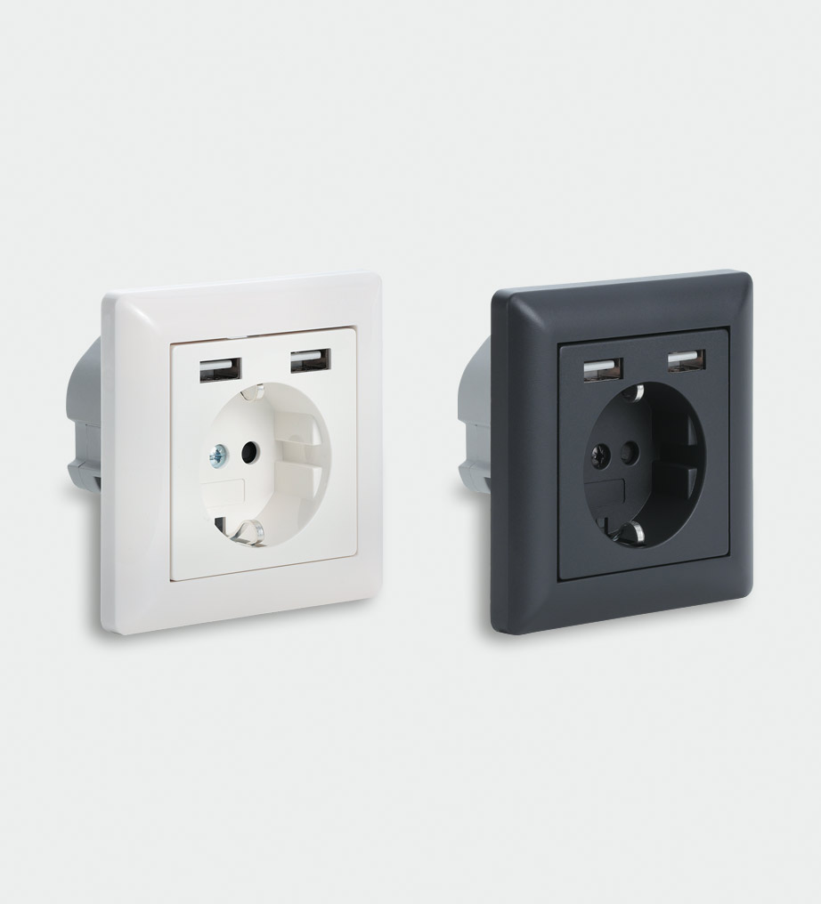 Socket-outlets with built-in USB charger - Lütze Transportation GmbH